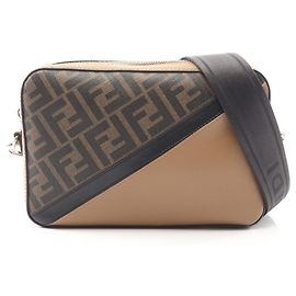 Fendi Diagonal Camera Case Zucca Schultertasche