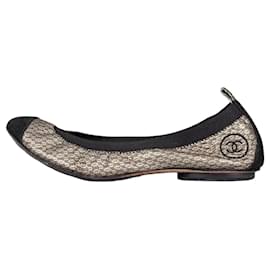 Ballerine Chanel in pelle trapuntata oro - Taglia 39.5 usato