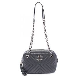 Borsa a Spalla Chanel Chevron V-Stitch Tassel