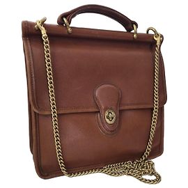 Coach Glove Tanned Leather Turnlock Shoulder Bag
