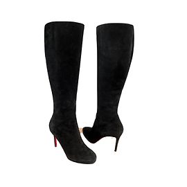 Christian Louboutin Stivali Botalli 100 in Camoscio