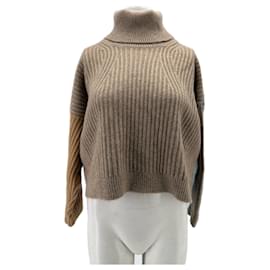PETITE STUDIO Tricolor Wollpullover Beige XS - Autre Marque
