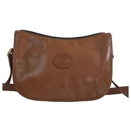 Borsa a tracolla Gucci in pelle marrone