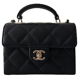 Borsa Chanel Retro Twist Mini in Pelle Nera