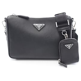 Prada Saffiano Reise-Schultertasche