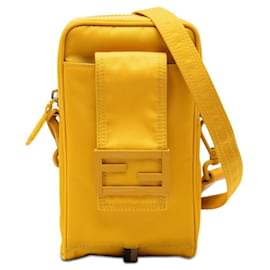 Borsa a tracolla porta telefono con logo FF Fendi