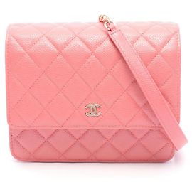 Bolsa de Ombro Chanel Matelassé Rosa