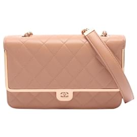 Chanel Matelassé Schultertasche Rosa