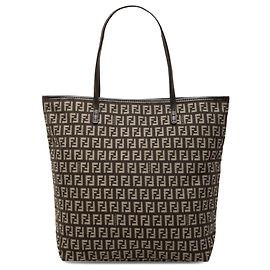 Tote in tela Zucchino marrone Fendi