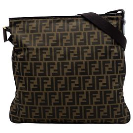 Fendi Marrone Zucca Canvas Crossbody