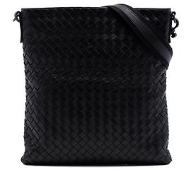 Bottega Veneta Borsa a tracolla VN Crossbody in nappa nera Intrecciato