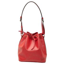 Louis Vuitton Petit Noe in pelle Epi rossa