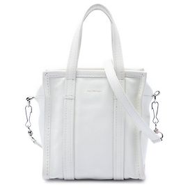 Borsa Bazar Balenciaga in agnello beige XXS