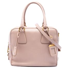 Borsa Bauletto Prada Pink Small Saffiano Square