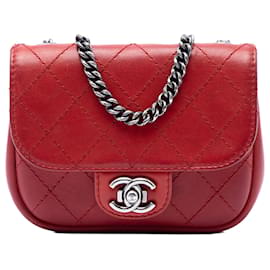Chanel Red Paris Dallas Goatskin Wild Stitch Flap