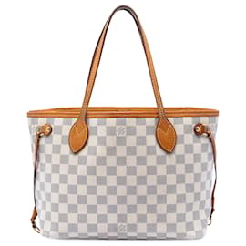 Louis Vuitton White Damier Azur Neverfull PM