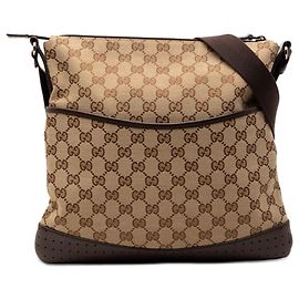 Gucci Beige GG Canvas Crossbody