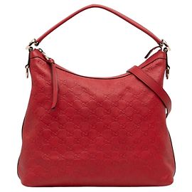 Sac hobo Gucci Red Small Guccissima Miss GG