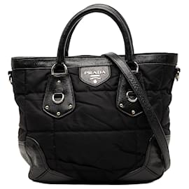 Tote Prada Black Tessuto Cervo Lux 24H