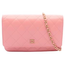 Chanel Matelassé Schultertasche aus rosa Lammleder