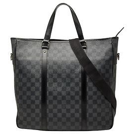Borsa a tracolla Louis Vuitton Damier Graphite Tadao