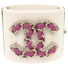 Bracciale rigido Chanel Coco Mark con strass