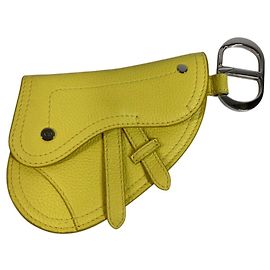 Charm per borsa in pelle gialla Christian Dior