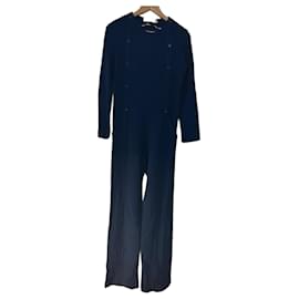Jumpsuit aus Wolle und Viskose in Marineblau - Jc De Castelbajac
