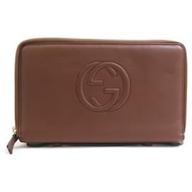 Gucci Langer Ledergeldbörse in Braun
