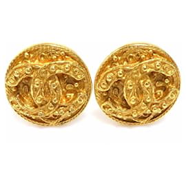 Orecchini a clip in metallo dorato Chanel