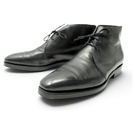 STIVALETTI IN PELLE JOHN LOBB ROMSEY 8.5E 42.5 CHUKKA - John Lobb