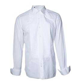 Tom Ford, Camicia da smoking con pieghe in bianco