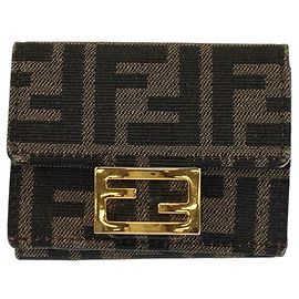 Portafoglio Micro Fendi Zucca Baguette