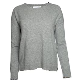 Zadig & Voltaire, grauer Strickpullover aus Kaschmir