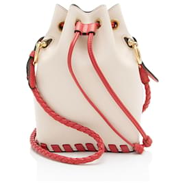 Borsa bucket mini Mon Tresor in pelle con cucitura Whipstitch Fendi