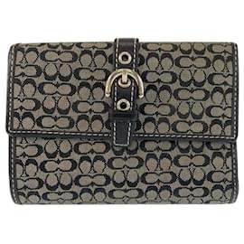 Portafoglio Coach Mini Signature Canvas