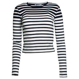 T by Alexander Wang, Haut à col rond rayé