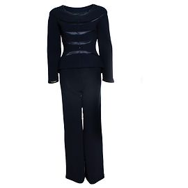 Thierry Mugler, completo blu navy