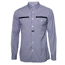 Lanvin, blusa de cuadros multicolor