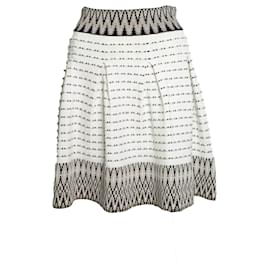 Falda de jacquard Jiselle de Maje, blanco