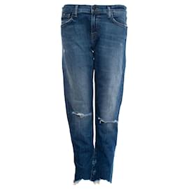 J Brand, vaqueros azul medio con rotos