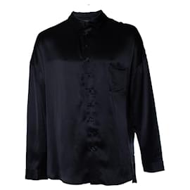 Autre Marque Albus Lumen, camicia in seta nera