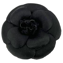 Spilla in tessuto vintage Chanel Camelia