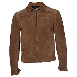 Saint Laurent, Giacca western in scamosciato color cognac