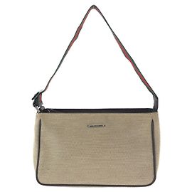 Pochette Accessori in Tela e Pelle Gucci