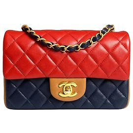 Borsa Chanel Edinburgh Tricolor Mini Classic Flap