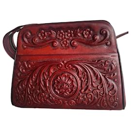 Borsa a tracolla Moni-Abur in pelle lavorata a mano - Autre Marque