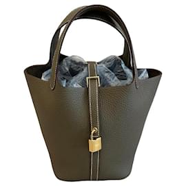 Borsa Hermès Picotin 18 in pelle granulata