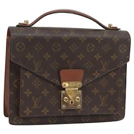 LOUIS VUITTON Bolsa Monogram Monceau 28 M51185 LV Auth 181393