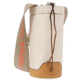 LOUIS VUITTON Damier Geant LV Cup Plastic Bottle Holder Bag White LV Auth 180763
